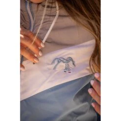 PÉNÉLOPE Blouson Lecciblock - Bleu Artic -Caval’Style Boutique blouson lecciblock bleu arctique 5