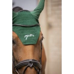 PÉNÉLOPE Bonnet Coton - Vert Forêt 5 PÉNÉLOPE Bonnet Coton - Vert Forêt -Caval’Style Boutique bonnet coton vert foret 2