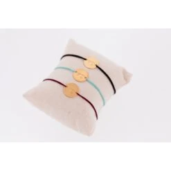 PÉNÉLOPE Bracelet Zoé - Doré & Prune -Caval’Style Boutique bracelet zoe dore prune 3