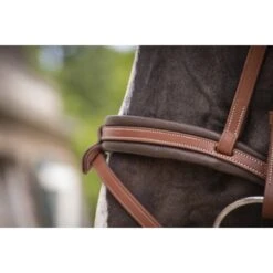 PÉNÉLOPE Bridon Smoothie Pearl - Cognac & Turquoise -Caval’Style Boutique bridon smoothie pearl cognac turquoise 1 3