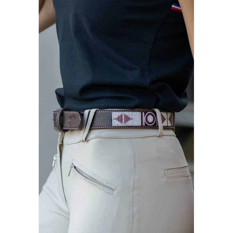 PÉNÉLOPE Ceinture Pearl - Havane & Rose 1 PÉNÉLOPE Ceinture Pearl - Havane & Rose