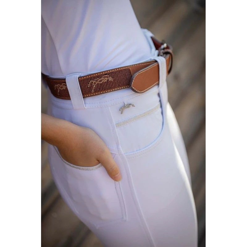 PÉNÉLOPE Ceinture Pearlog - Cognac & Caramel 4 PÉNÉLOPE Ceinture Pearlog - Cognac & Caramel – Image 4