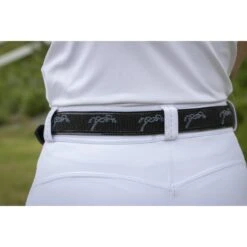 PÉNÉLOPE Ceinture Pearlog - Noir & Gris -Caval’Style Boutique ceinture pearlog noir gris 1 2