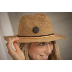 PÉNÉLOPE Chapeau Rafia - Camel -Caval’Style Boutique chapeau rafia camel 3