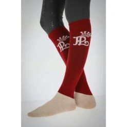 Caval’Style Boutique -Caval’Style Boutique chaussettes de concours penelope rouge 1