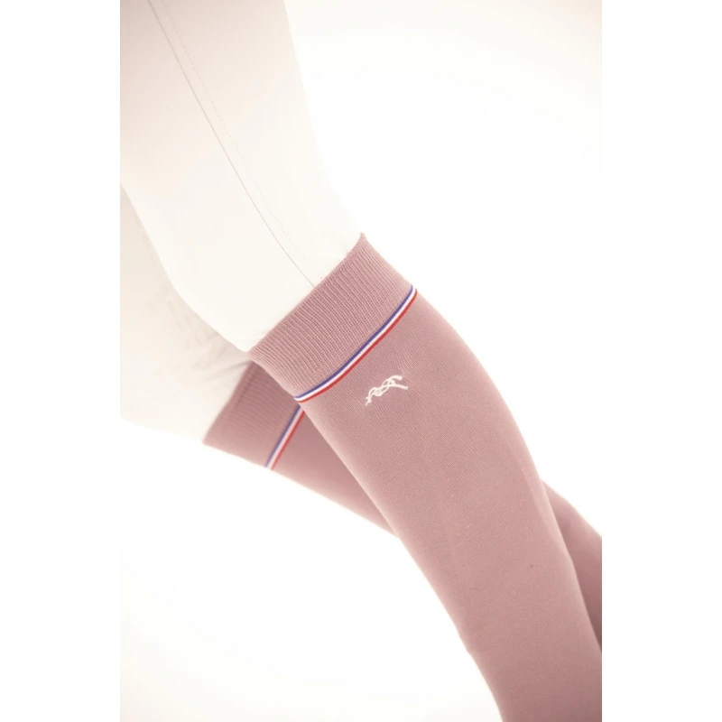 PÉNÉLOPE Chaussettes Luxe - Rose Poudré 2 PÉNÉLOPE Chaussettes Luxe - Rose Poudré – Image 2