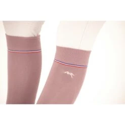 PÉNÉLOPE Chaussettes Luxe - Rose Poudré 8 PÉNÉLOPE Chaussettes Luxe - Rose Poudré -Caval’Style Boutique chaussettes luxe rose poudre 2