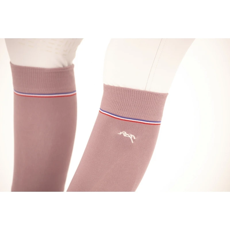 PÉNÉLOPE Chaussettes Luxe - Rose Poudré 3 PÉNÉLOPE Chaussettes Luxe - Rose Poudré – Image 3