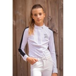 PÉNÉLOPE Chemise De Concours Showshirt Blanc - Enfant