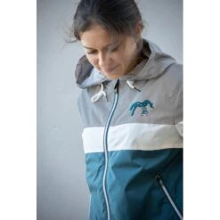 PÉNÉLOPE Coupe-vent Celecce - Bleu Canard -Caval’Style Boutique coupe vent celecce bleu canard 1 7