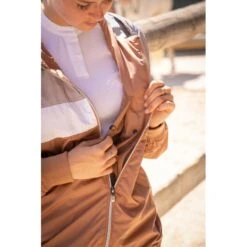 PÉNÉLOPE Coupe-Vent Celecce - Caramel & Gris -Caval’Style Boutique coupe vent celecce caramel gris 8