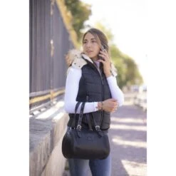 PÉNÉLOPE Doudoune New Roge - Noir Glitter -Caval’Style Boutique doudoune new roge noir glitter 2