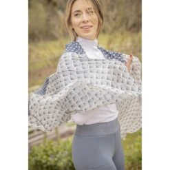 PÉNÉLOPE Etole Alix - Bleu Gris & Écru -Caval’Style Boutique etole alix bleu gris ecru 3