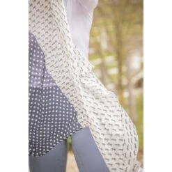 PÉNÉLOPE Etole Alix - Bleu Gris & Écru -Caval’Style Boutique etole alix bleu gris ecru 4