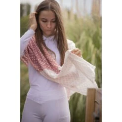 PÉNÉLOPE Etole Alix - Vieux Rose & Ecru -Caval’Style Boutique etole alix vieux rose ecru 2