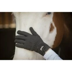 PÉNÉLOPE Gants D'Equitation Confort - Noir -Caval’Style Boutique gant d equitation penelope 1 2