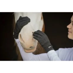 PÉNÉLOPE Gants D'Equitation Confort - Noir -Caval’Style Boutique gant d equitation penelope 1 3