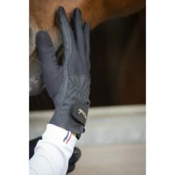 PÉNÉLOPE Gants D'Equitation Compétition - Noir -Caval’Style Boutique gant d equitation penelope competition 2