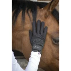 PÉNÉLOPE Gants D'Equitation Compétition - Noir