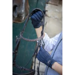 PÉNÉLOPE Gants D'Équitation Confort - Marine 16 PÉNÉLOPE Gants D'Équitation Confort - Marine -Caval’Style Boutique gants d equitation confort marine 1 6