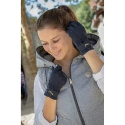 PÉNÉLOPE Gants D'Équitation Confort - Marine 18 PÉNÉLOPE Gants D'Équitation Confort - Marine -Caval’Style Boutique gants d equitation confort marine 1 8
