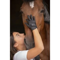 PÉNÉLOPE Gants Prisma Strass Eden By Pénélope Noir - Enfant -Caval’Style Boutique gants hiver eden by penelope noir enfant 9