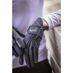 PÉNÉLOPE Gants Prisma Strass - Marine -Caval’Style Boutique gants prisma strass marine 2