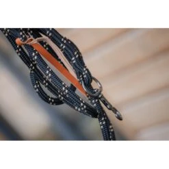 PÉNÉLOPE Longe éthologique - Noir & Caramel -Caval’Style Boutique longe ethologique noir caramel 1 2