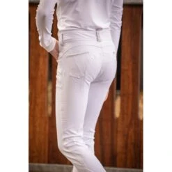 PÉNÉLOPE Pantalon D'Équitation Eden By Pénélope Fun Blanc - Enfant -Caval’Style Boutique pantalon d equitation eden by penelope blanc enfant 2