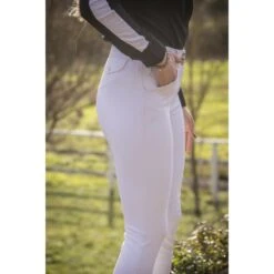 PÉNÉLOPE Pantalon D'Équitation Élégance - Blanc -Caval’Style Boutique pantalon d equitation elegance blanc 5
