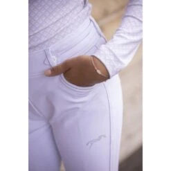 PÉNÉLOPE Pantalon D'Équitation Élégance Blanc - Enfant -Caval’Style Boutique pantalon d equitation elegance blanc enfant 2