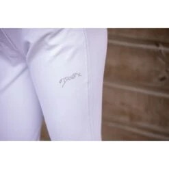 PÉNÉLOPE Pantalon D'Équitation Élégance Blanc - Enfant -Caval’Style Boutique pantalon d equitation elegance blanc enfant 8