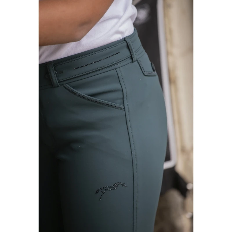 PÉNÉLOPE Pantalon D'Équitation Élégance Eden By Pénélope Vert Forêt - Enfant 1 PÉNÉLOPE Pantalon D'Équitation Élégance Eden By Pénélope Vert Forêt - Enfant