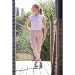 PÉNÉLOPE Pantalon D'Équitation Élégance - Rose Poudré -Caval’Style Boutique pantalon d equitation elegance rose poudre 4