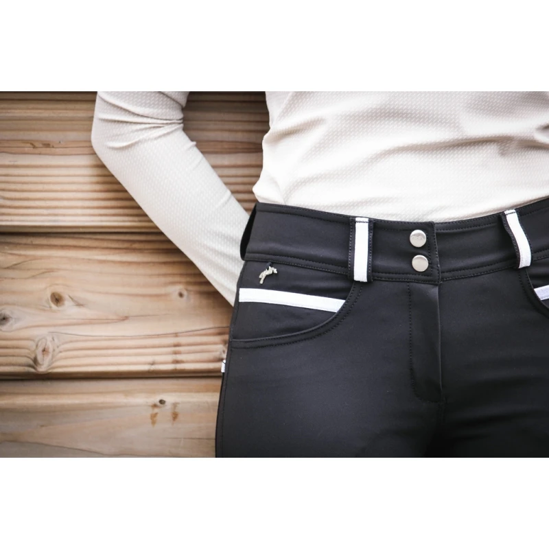 PÉNÉLOPE Pantalon D'Équitation Fun Noir - Enfant 4 PÉNÉLOPE Pantalon D'Équitation Fun Noir - Enfant – Image 4