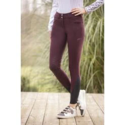 PÉNÉLOPE Pantalon D'Équitation Fun Stone - Prune