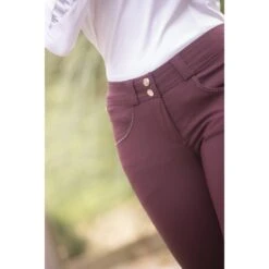 PÉNÉLOPE Pantalon D'Équitation Fun Stone - Prune 9 PÉNÉLOPE Pantalon D'Équitation Fun Stone - Prune -Caval’Style Boutique pantalon d equitation fun stone prune 3