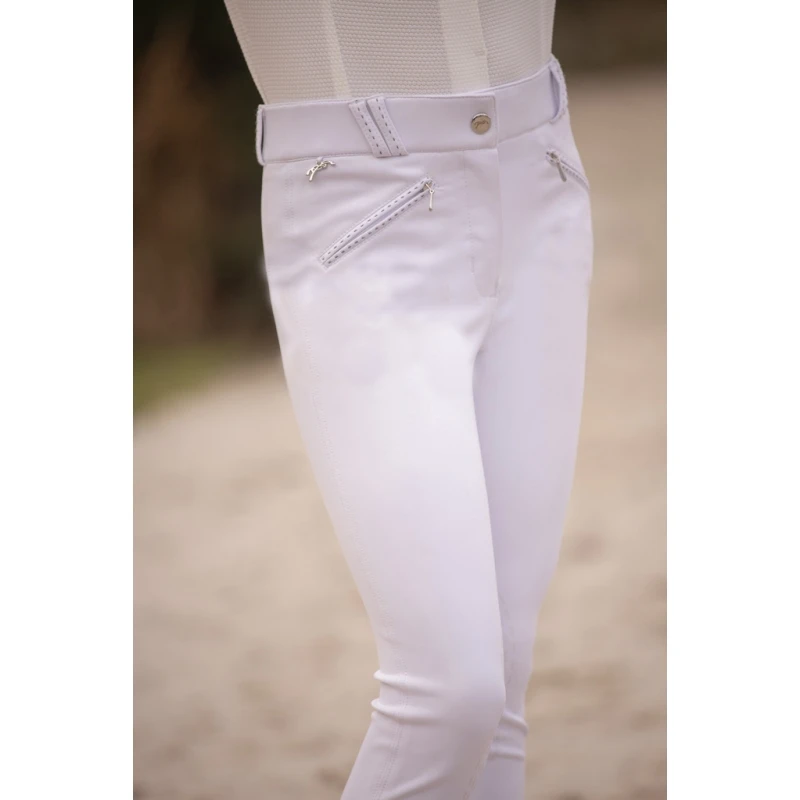 PÉNÉLOPE Pantalon D'Équitation New Romy Eden By Pénélope Blanc - Enfant 1 PÉNÉLOPE Pantalon D'Équitation New Romy Eden By Pénélope Blanc - Enfant