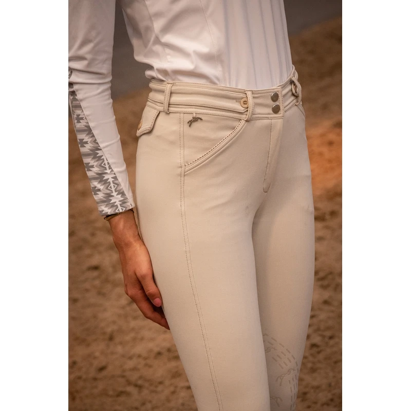 PÉNÉLOPE Pantalon D'Équitation Point Sellier - Crème 1 PÉNÉLOPE Pantalon D'Équitation Point Sellier - Crème
