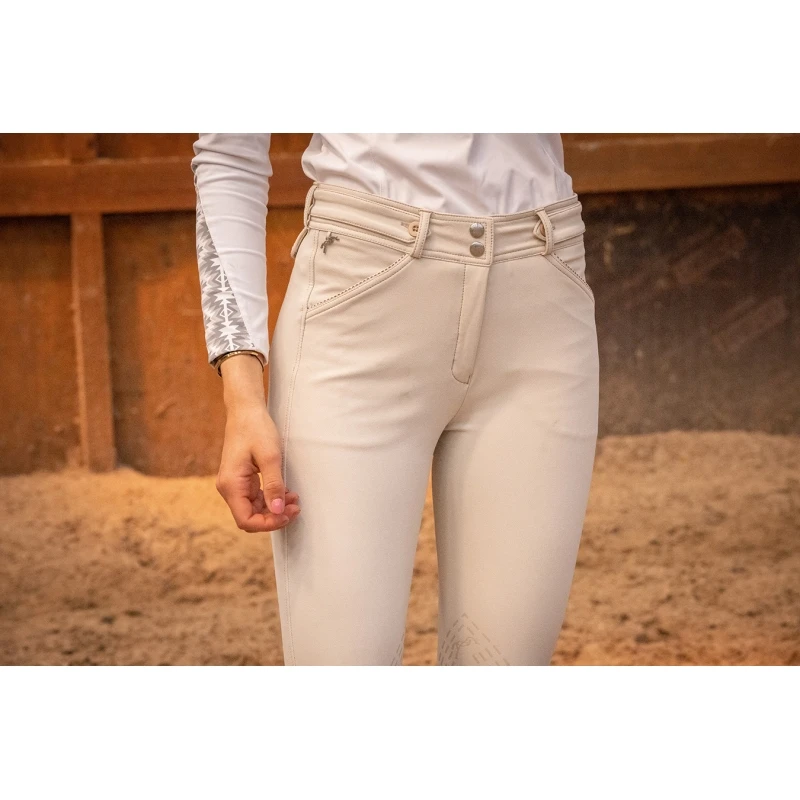 PÉNÉLOPE Pantalon D'Équitation Point Sellier - Crème 2 PÉNÉLOPE Pantalon D'Équitation Point Sellier - Crème – Image 2