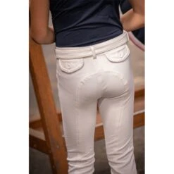 PÉNÉLOPE Pantalon D'Équitation Point Sellier Eden By Pénélope Blanc - Enfant -Caval’Style Boutique pantalon d equitation point sellier eden by penelope blanc enfant 2