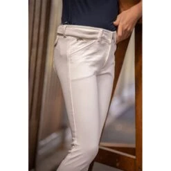 PÉNÉLOPE Pantalon D'Équitation Point Sellier Eden By Pénélope Blanc - Enfant