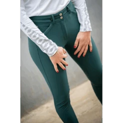 PÉNÉLOPE Pantalon D'Équitation Point Sellier - Vert Forêt