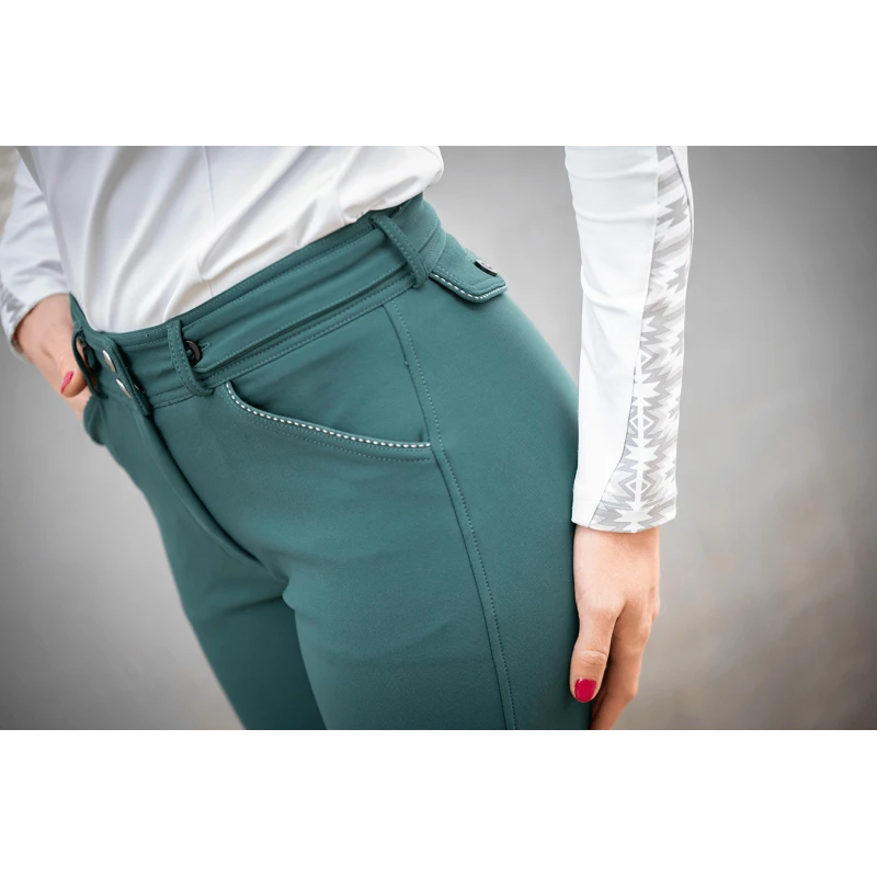 PÉNÉLOPE Pantalon D'Équitation Point Sellier - Vert Forêt 5 PÉNÉLOPE Pantalon D'Équitation Point Sellier - Vert Forêt – Image 5