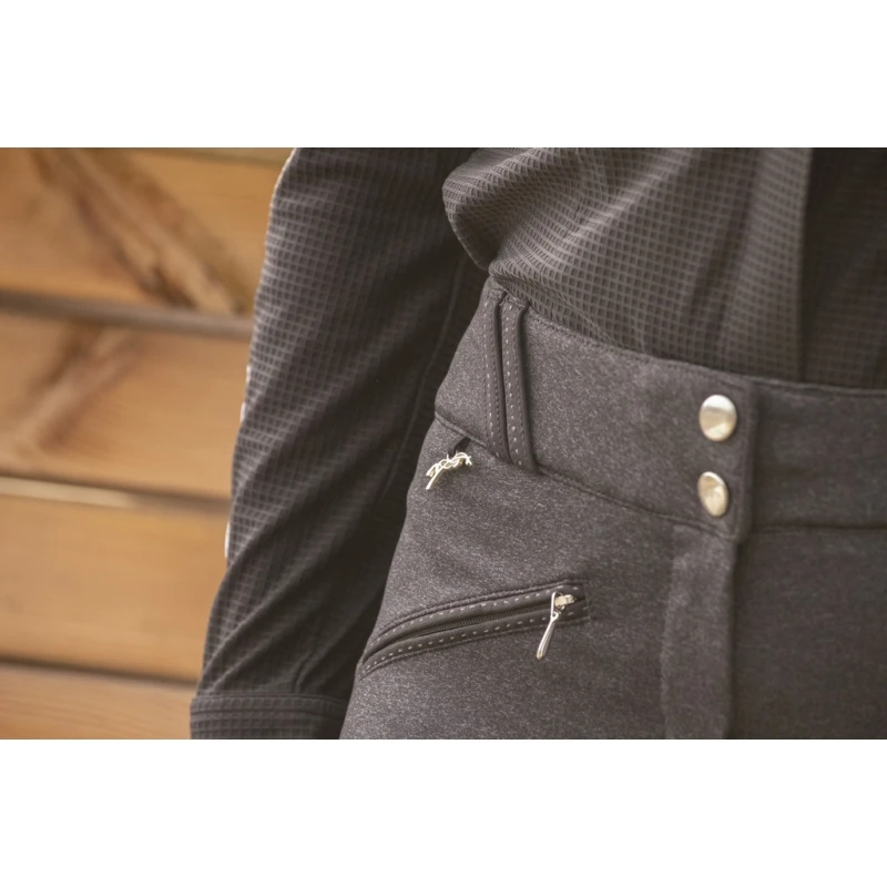 PÉNÉLOPE Pantalon D'Équitation Romy - Gris Chiné 3 PÉNÉLOPE Pantalon D'Équitation Romy - Gris Chiné – Image 3