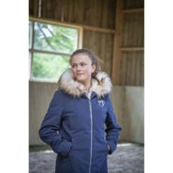 PÉNÉLOPE Parka Marina - Marine -Caval’Style Boutique parka marina marine 1 3