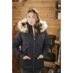 PÉNÉLOPE Parka Steppy - Marine -Caval’Style Boutique parka steppy marine 3