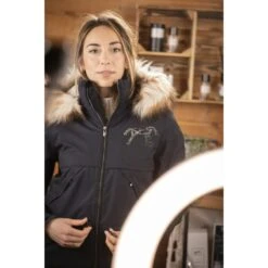 PÉNÉLOPE Parka Steppy - Marine -Caval’Style Boutique parka steppy marine 6