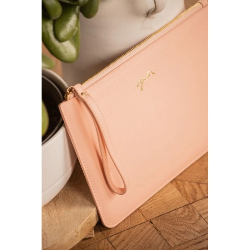 PÉNÉLOPE Pochette Plate - Rose 2 PÉNÉLOPE Pochette Plate - Rose – Image 2