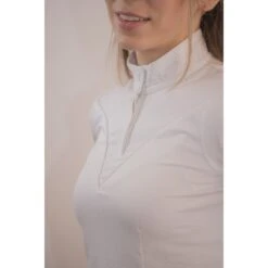 PÉNÉLOPE Polo De Concours Las Honey Manches Courtes - Blanc -Caval’Style Boutique polo de concours las honey manches courtes blanc 4